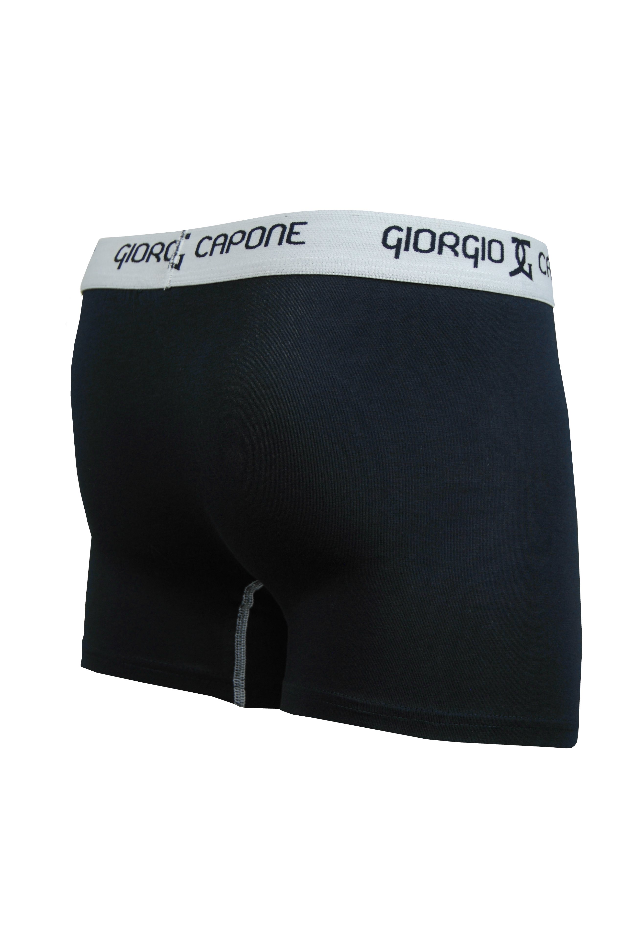 6er Pack Premium Boxershorts, grau-melange, dunkel-blau und schwarz